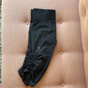 Lululemon Charcoal In the Flow Grey Crop Leggings